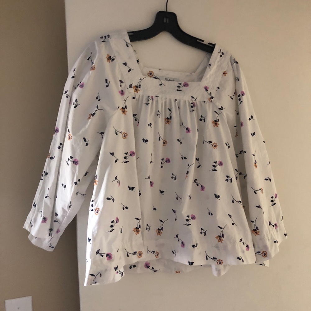 Adorable Madewell Floral Pleasant Blouse